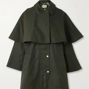 Barbour Fia Women's Olive Green Cape Coat NWT